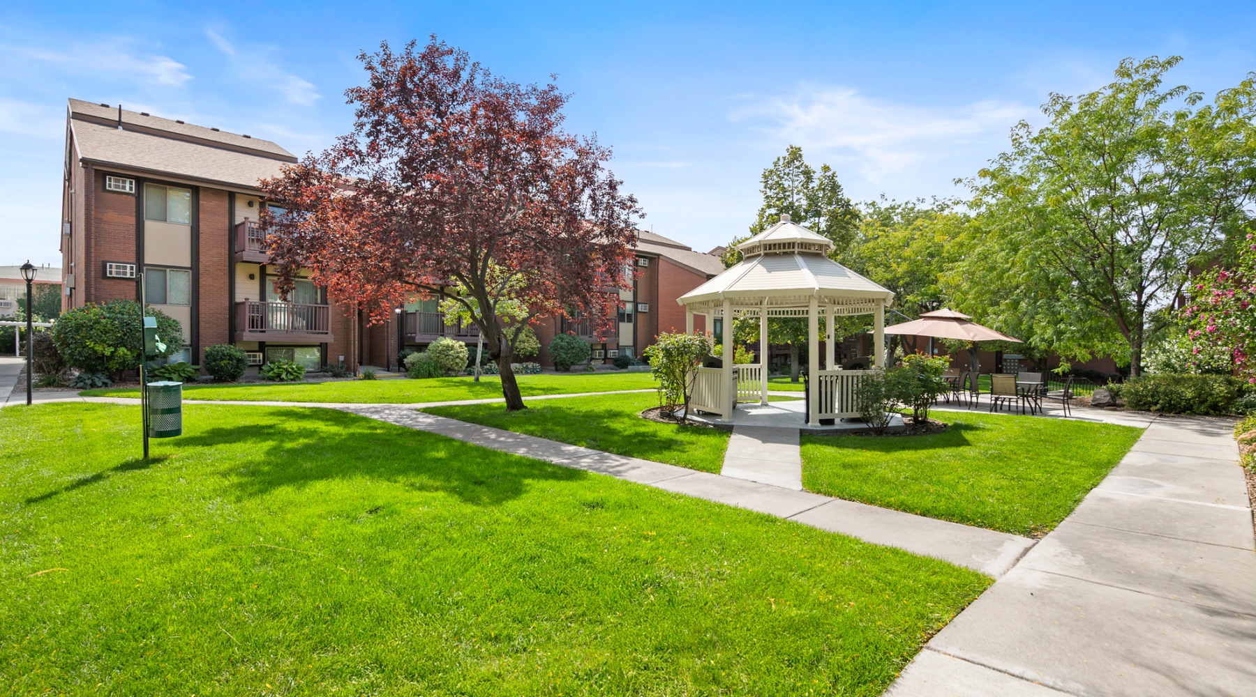 exterior courtyard area showing sidewalks